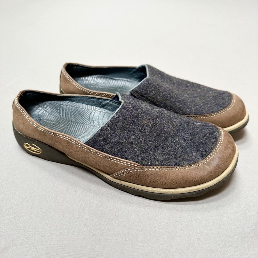 Chaco Women's Brown and Charcoal Slip-On Flats